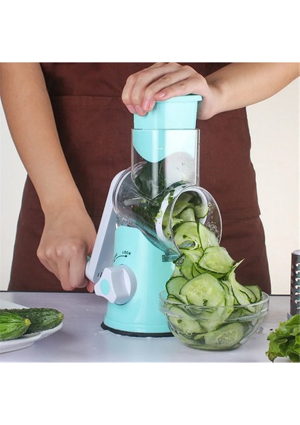 Mavi Stil Manuel Sebze Kesici Dilimleme Çok Fonksiyonlu Yuvarlak Dilimleme Patates Peynir Mutfak Aletleri Mutfak Aksesuarları Drog (Yurt Dışından) fırsatları