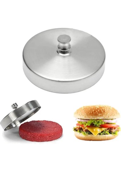 M Beden Tek Hamburger Burger Pres Makinesi Kalıp Kalıp Mutfak Barbekü Barbekü Ay Kek Kalıbı Çevre Dostu Paslanmaz Çelik Araçlar (Yurt Dışından)