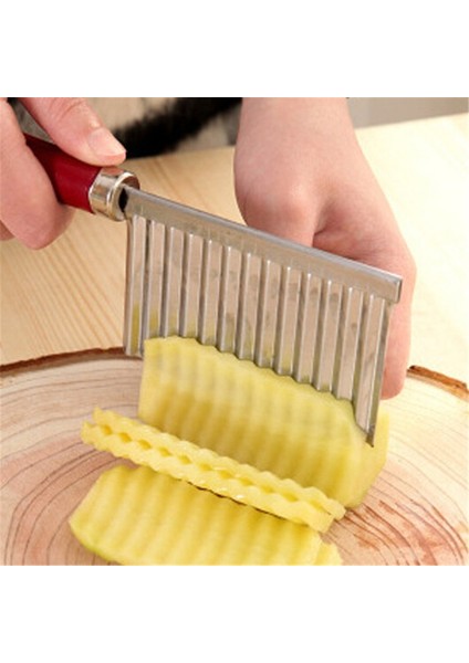 Rastgele Renk 1 Stil Fransız Fry Kesici Paslanmaz Çelik Patates Dalgalı Kenarlı Kesici Bıçağı Sebze Meyve Patates Soyucu Pişirme Araçları Mutfak Aleti (Yurt Dışından) fiyatları