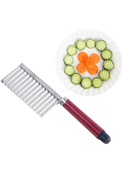 Siyah Tutamaç Stili Patates Kızartması Kesici Sebze Aletler Ev Aletleri Manuel Mutfak Aksesuarları Bağlantı Parçaları Şeyler Mutfak Eşyaları Dilimleyici Mallar Bıçağı (Yurt Dışından) fiyatları