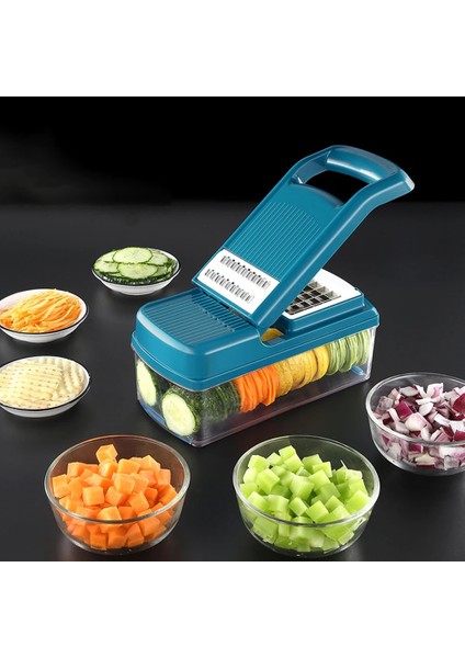 Sebze Kesici Çok Fonksiyonlu Mandoline Dilimleme Meyve Patates Soyucu Havuç Rendesi Mutfak Aksesuarları Sepeti Wegetable Dilimleme (Yurt Dışından)