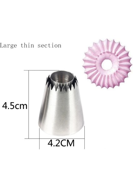 Büyük Ince Kesit Stili Mutfak Dıy Meme Paslanmaz Çelik Kek Dekorasyon Araçları Pişirme Kurabiye Pasta Torbası Parti Ev Gadget Mutfak Aksesuarları Araçları (Yurt Dışından)