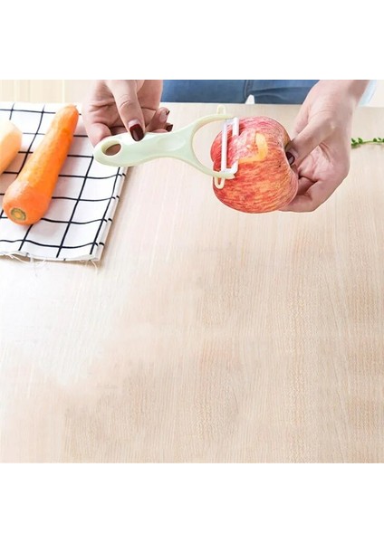 Yeşil Stil 1 Adet Yaratıcı Seramik Soyucu Pratik Çok Fonksiyonlu Çocuk Sebze Meyve Soyma Bıçağı Ev Mutfak Aksesuarları (Yurt Dışından)