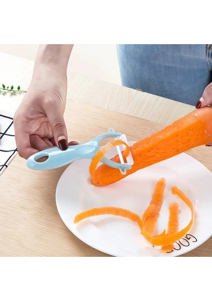 Yeşil Stil 1 Adet Yaratıcı Seramik Soyucu Pratik Çok Fonksiyonlu Çocuk Sebze Meyve Soyma Bıçağı Ev Mutfak Aksesuarları (Yurt Dışından) modelleri