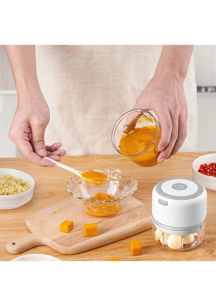 PEMBE-100ML Stili Sarımsak Kırıcı Presi Spiral Cips Bıçağı Mini Elektrikli USB Şarjlı Sebze Mutfak Alet Setleri Kolaylık Roman Aksesuarları (Yurt Dışından) indirimleri