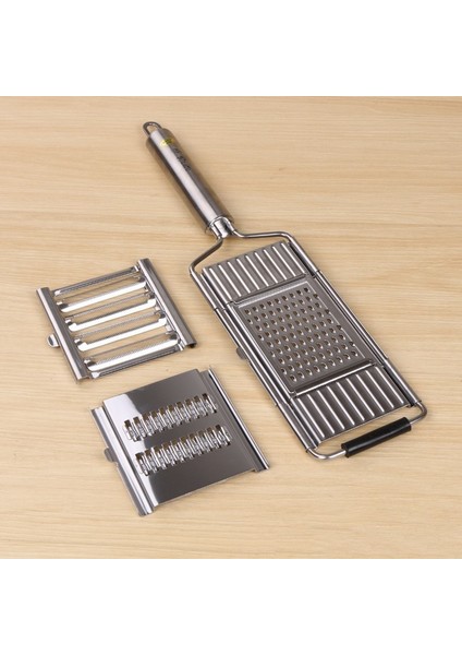 3 Parçalı Set Stili 3-In-1 Multi-Purpose Vegetable Slicer Stainless Steel Fruit Potato Peeler Grater Shredders Food Chopper Cutter Kitchen Tools (Yurt Dışından)