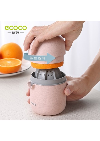 Pembe Stil Ecoco Manuel Sıkacağı Mutfak Aksesuarları Meyve Limon Portakal Portakal Çeşitli Meyve Taşınabilir Sıkacağı Büyük Kapasiteli Meyve Sıkacağı (Yurt Dışından)