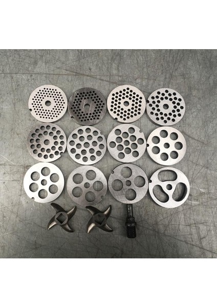 5 mm Tarzı #12 Tip Değiştirilebilir Kıyma Makinesi Plakası Delik Yemek Kıyma Plakası Delikli Süzgeç Manganez Çelik Doğrayıcı Disk (Yurt Dışından)