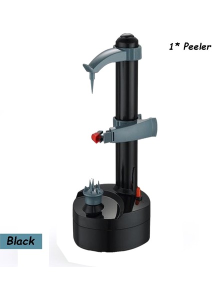 Siyah Pil Stili Elektrikli Spiral Elma Soyucu Patates Zester Meyve ve Sebze Soyma Makinesi Için Rende Dilimleme Mutfak Aracı Gadget Aksesuarları (Yurt Dışından)