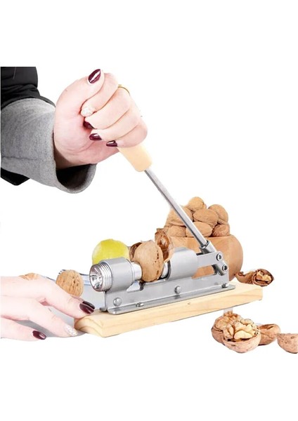Gümüş Tarzı Ceviz Fındıkkıran Manuel Paslanmaz Çelik Fındık Kırıcı Sheller Mekanik Makine Kabuk Hızlı Açıcı Mutfak Ceviz Klipsi Araçları (Yurt Dışından) fırsatları