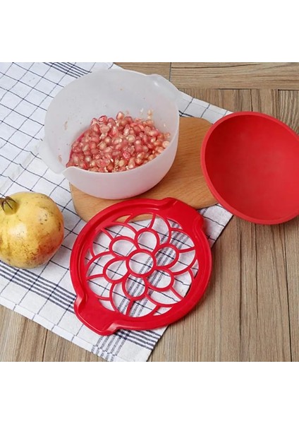 1 Adet Stil Silikon Nar Soyma Makinesi Ev Mutfak Meyve ve Sebze Aracı Güvenlik Nar Soyma Kase Mutfak Aksesuarları (Yurt Dışından)