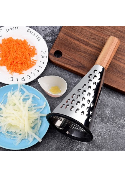 Koni 3 Yan Rende Çikolata Peynir Rende Patates Parçalayıcı Kesici Taşınabilir Kesim Makinesi Mutfak Meyve ve Sebze Aksesuarları 1 Adet (Yurt Dışından)