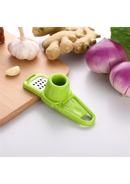 Yeşil B Stili Mutfak Sarımsak Ezici Çok Fonksiyonlu Manuel Pres Rende Öğütücü Araçları Mutfak Kolaylığı Için Kesici Et Sebze Gadget (Yurt Dışından)