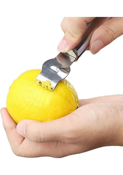 Gösteri Tarzı Olarak 1 Adet Paslanmaz Çelik Meyve Soyucu Limon Portakal Zester Narenciye Rende Paslanmaz Çelik Sapları Kireç Lezzet Soyma Aracı Bıçak Mutfak (Yurt Dışından) fırsatları