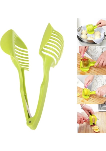 Mutfak Aletleri Sebze Domates Dilimleme Kesici Limon Portakal Meyve Kesici Bıçağı Kek Tutucu Plastik Meyve Sebze Aracı (Yurt Dışından) fiyatları