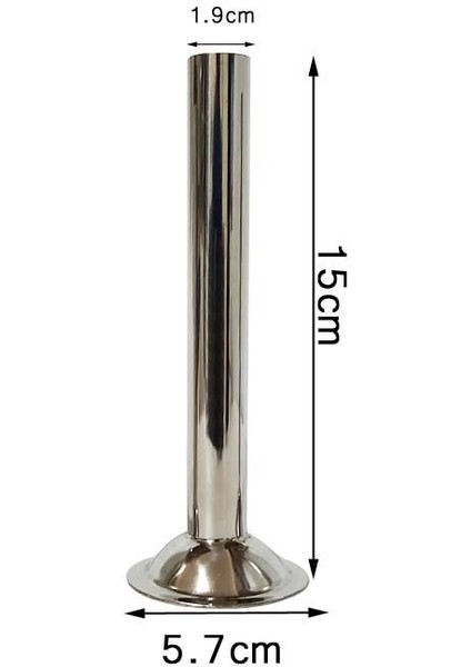 5.7cm x 1.9cm Stili Uzunluk 15CM Taban Çapı 5.7cm Gıda Sınıfı Sosis Doldurma Doldurma Tüpleri Huniler Nozullar Parçalar Doldurma Tüpü cm (Yurt Dışından)