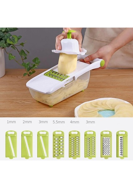 Bir Stil 5 Bıçaklı Sebze Soyucu Havuç Rendesi Konteynerli Çok Fonksiyonlu Mandoline Dilimleyici Sebze Kesici ve Dilimleyici Lo (Yurt Dışından) fiyatları