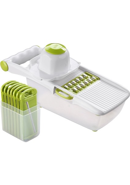 Bir Stil 5 Bıçaklı Sebze Soyucu Havuç Rendesi Konteynerli Çok Fonksiyonlu Mandoline Dilimleyici Sebze Kesici ve Dilimleyici Lo (Yurt Dışından) modelleri