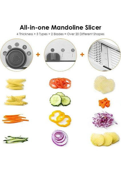 No.1 Tarzı Çelik Bıçaklı Çok Kullanımlı Sebze Kesici Mandoline Dilimleme Patates Soyucu Havuç Peynir Rende Sebze Dilimleyici Mutfak Aracı (Yurt Dışından) indirimleri