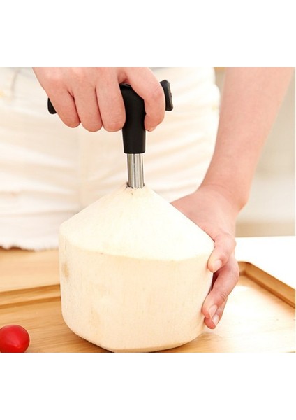 Hindistan Cevizi Açacağı Aracı Siyah Coco Su Yumruk Dokunun Matkap Saman Açık Delik Kesim Hediye Meyve Açacakları Araçları Mutfak Aletleri (Yurt Dışından)