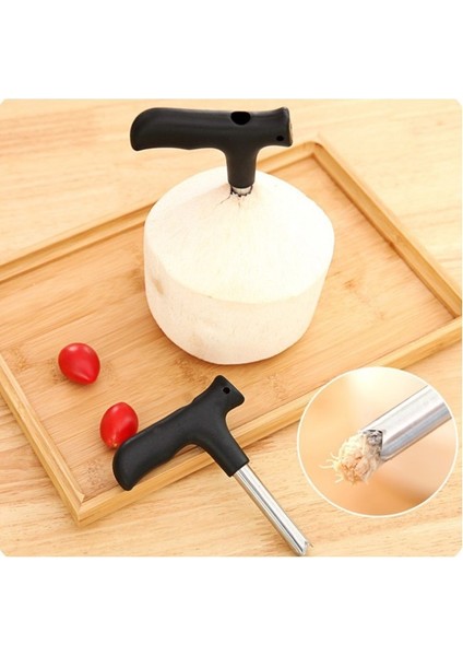 Hindistan Cevizi Açacağı Aracı Siyah Coco Su Yumruk Dokunun Matkap Saman Açık Delik Kesim Hediye Meyve Açacakları Araçları Mutfak Aletleri (Yurt Dışından) fiyatları