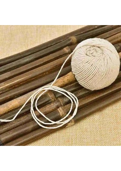 Açık Sarı Stil Ev Pamuk Zongzi Iplik Pişirme Aletleri Kasap Sicimi Hindi Barbekü Pamuk Ipleri Et 70 Hazırlık Sarılmış Trussing M N4O3 (Yurt Dışından) indirimleri