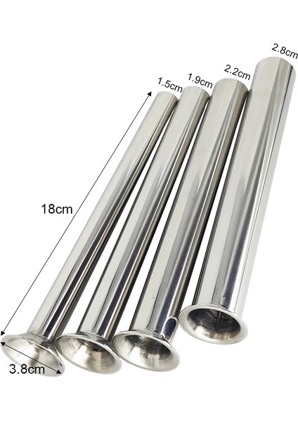 3.8cm Ss x 4 Adet Tarzı Et cm Temel Gıda Sınıfı Paslanmaz Çelik Sosis Doldurma Tüpleri Huniler Nozullar Yedek Parçalar Tüp (Yurt Dışından)