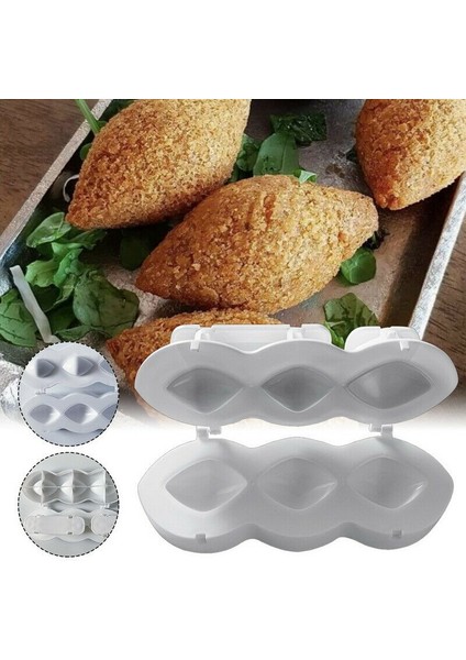 L Tarzı Içli Köfte Basın Kalıp Makinesi Kibbah Kalıp Kubba Kufta Ruloları Manuel Yapma Aracı Yeni Eatball Maker (Yurt Dışından)