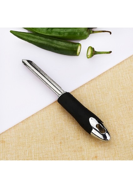 Siyah Stil Chili Pepper Corer Paslanmaz Çelik Zu Kabak Tırtıklı Kenar Zımparaları (Yurt Dışından) fiyatları