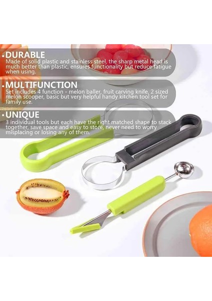 C Stili Meyve ve Sebze Araçları 4 1 Karpuz Dilimleme Kesici Dondurma Kaşık Meyve Oyma Bıçağı Hamuru Ayırıcı Mutfak Aksesuarları (Yurt Dışından) indirimleri