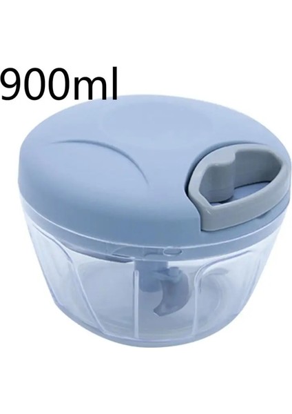 900ML Mavi Stil Manuel Meyve Sebze Doğrayıcı El Kesici Soğan Kuruyemiş Değirmeni Kıyma Parçalayıcı Çok Fonksiyonlu Mutfak Aksesuarları Araçları Cocina (Yurt Dışından)