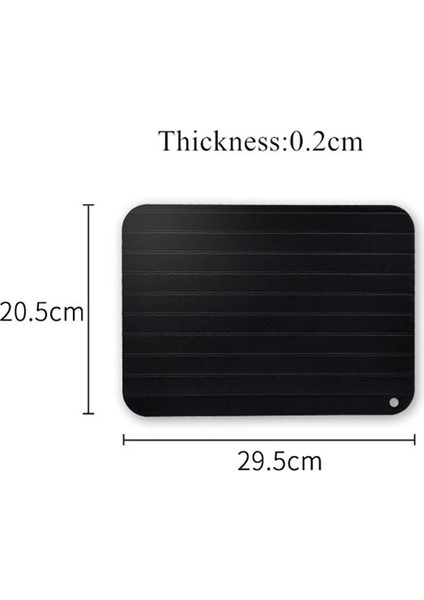 29.5X20.3X0.2CM Stili Hızlı Buz Çözme Tepsisi Çözülme Gıda Et Eritme Meyve Deniz Balığı Hızlı Buz Çözme Plakası Tahta Tepsi Mutfak Gadget Aracı (Yurt Dışından)