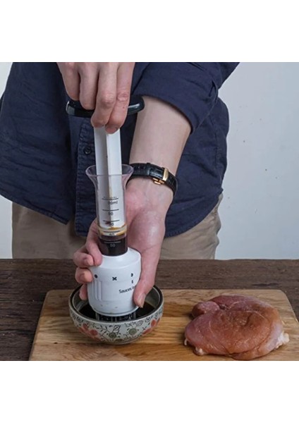 Yeşil Stil 1 Adet Çok Fonksiyonlu Et Tenderizer Iğne Paslanmaz Çelik Biftek Et Enjektörü Marinade Lezzet Şırınga Mutfak Gereçleri (Yurt Dışından)