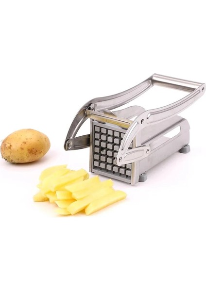 64 Delikli Aksesuar Stili 2 Bıçak Paslanmaz Çelik Patates Kızartması Patates Kesici Dilimleme Öğütücü Salatalık Sebze Kesme Patates Kızartması Mutfak Pişirme Araçları (Yurt Dışından) indirimleri