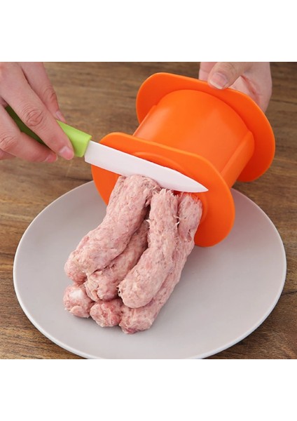 Turuncu Tarzı Bir Basın Ceva Maker Mutfak Sosisli Sandviç Burger Et Gıda Makarna Baskı Sosis Yapma Makinesi El Yapımı Gadget Araçları (Yurt Dışından)