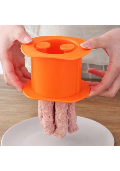 Turuncu Tarzı Bir Basın Ceva Maker Mutfak Sosisli Sandviç Burger Et Gıda Makarna Baskı Sosis Yapma Makinesi El Yapımı Gadget Araçları (Yurt Dışından)