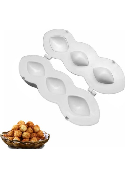Pp Manuel Içli Köfte Ekspres Köfte Makinesi Köfte Kalıp 7cm Pres Kıyma Et Işlemcisi Kek Tatlıları Pasta Mutfak Gereçleri (Yurt Dışından)