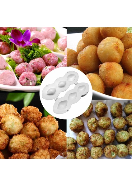 Pp Manuel Içli Köfte Ekspres Köfte Makinesi Köfte Kalıp 7cm Pres Kıyma Et Işlemcisi Kek Tatlıları Pasta Mutfak Gereçleri (Yurt Dışından)