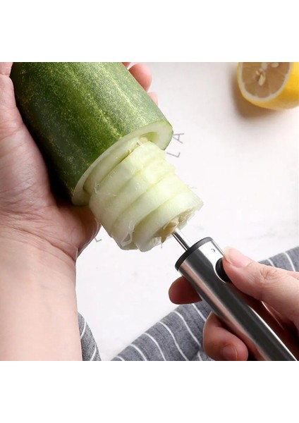 4 Adet Değiştirilebilir Kafa Sebze Spiral Kesici Vege Matkap Spiralizer Doldurulmuş Sebzeler Için Kazma Cihazı Corer Cihazı Corer (Yurt Dışından)