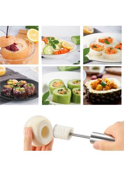 4 Adet Değiştirilebilir Kafa Sebze Spiral Kesici Vege Matkap Spiralizer Doldurulmuş Sebzeler Için Kazma Cihazı Corer Cihazı Corer (Yurt Dışından) fiyatları