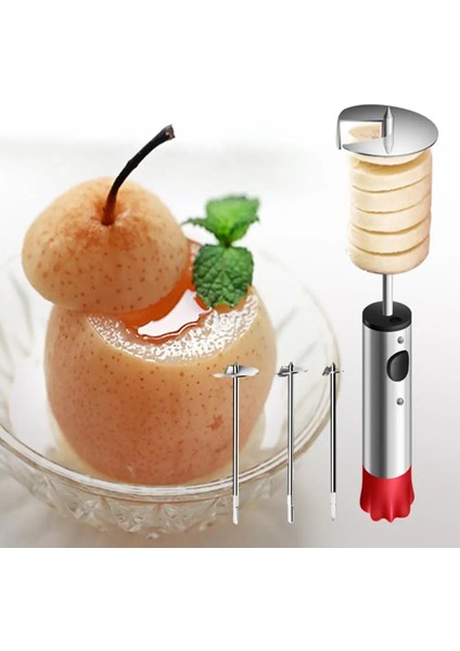 4 Adet Değiştirilebilir Kafa Sebze Spiral Kesici Vege Matkap Spiralizer Doldurulmuş Sebzeler Için Kazma Cihazı Corer Cihazı Corer (Yurt Dışından) modelleri