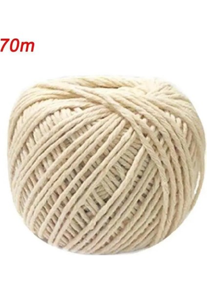 Açık Sarı Stil Ev Pamuk Zongzi Iplik Pişirme Aletleri Kasap Pamuklu Sicim Et Hazırlama Trussing Hindi Barbekü Ipleri 70 Mete Sarılmış (Yurt Dışından) fırsatları