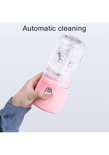 Beyaz 6 Bıçaklı Stil 400ML -Blade USB Şarj Edilebilir Taşınabilir Elektrikli Sıkacağı Şişe Meyve Blender Mikser Abs Hızlı Blender Meyve Suyu Fincan Mutfak Robotu (Yurt Dışından) modelleri
