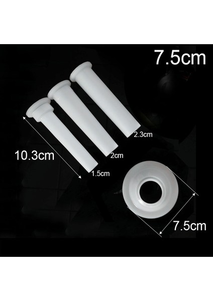 7.5cm Plastik x 3 Adet Stil 3pcset Food Grade Paslanmaz Çelik cm Taban Kıyma Makinesi Dolum Et Tüpleri Sosis Dolum El Yapımı Sosis Tüpü (Yurt Dışından)
