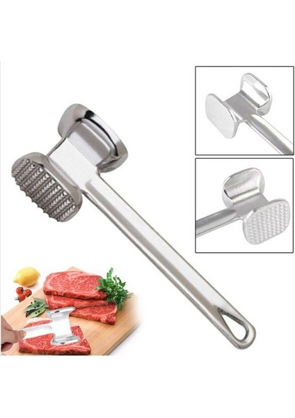 Resim Stili Olarak Alüminyum Metal Et Çekiç Tenderizer Biftek Sığır Yumuşatır Havaneli Domuz Tavuk Çekiç Mutfak Et Kümes Hayvanları Aracı Aksesuarları (Yurt Dışından)