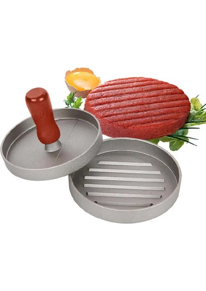 Yuvarlak Şekil Et Araçları Hamburger Presi Plastik Amburger Et Sığır Izgara Burger Presi Patty Maker Kalıp Mutfak Malzemeleri (Yurt Dışından)