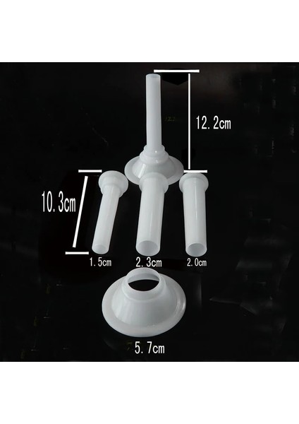 14MX26MM Stili 1lblot Kıyma Makinesi Sosis Doldurma Doldurma Tüpleri Huniler Nozullar Sosis Üreticisi Için Nozullar 5.7cm Tabanlı Sosis Tüpü (Yurt Dışından)