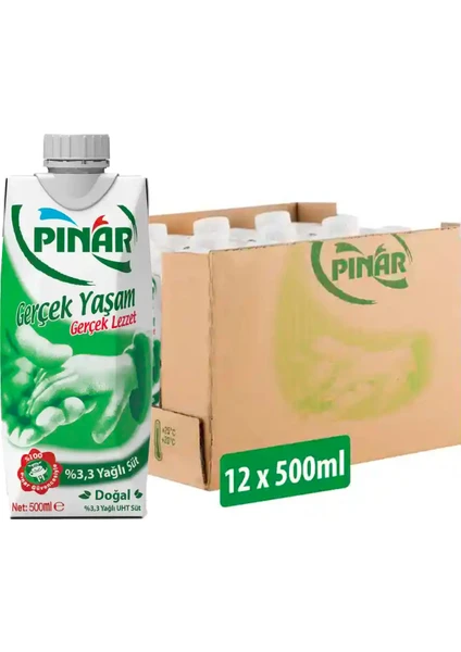 Yağlı Süt 500 ml x 12 Adet