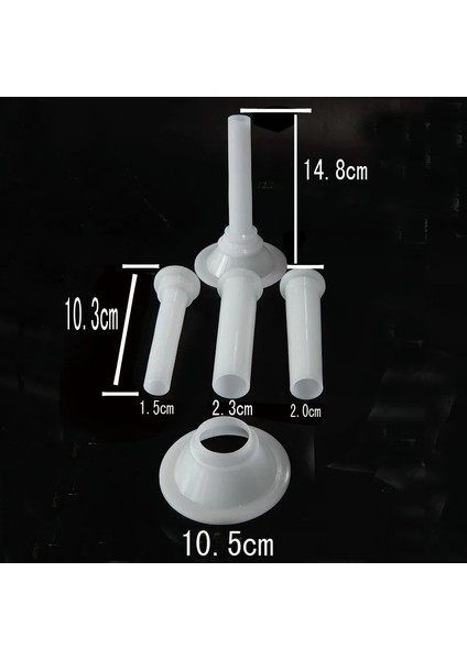 10.5cm Tarzı 5 Libre 3pcslot Kıyma Makinesi 32 # Sosis Doldurma Doldurma Tüpleri Huniler Nozullar Sosis Üreticisi Için Nozullar 10.5cm Tabanlı Sosis Tüpü (Yurt Dışından)