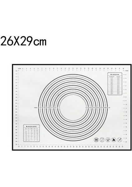26 x 29 Style Mutfak Aksesuarları Alet Silikon Pişirme Paspasları Levha Pizza Hamur Yapışmaz Pasta Pişirme Araçları Mutfak Gereçleri Malzemeleri (Yurt Dışından)